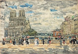 Notre Dame door Maurice Brazil Prendergast